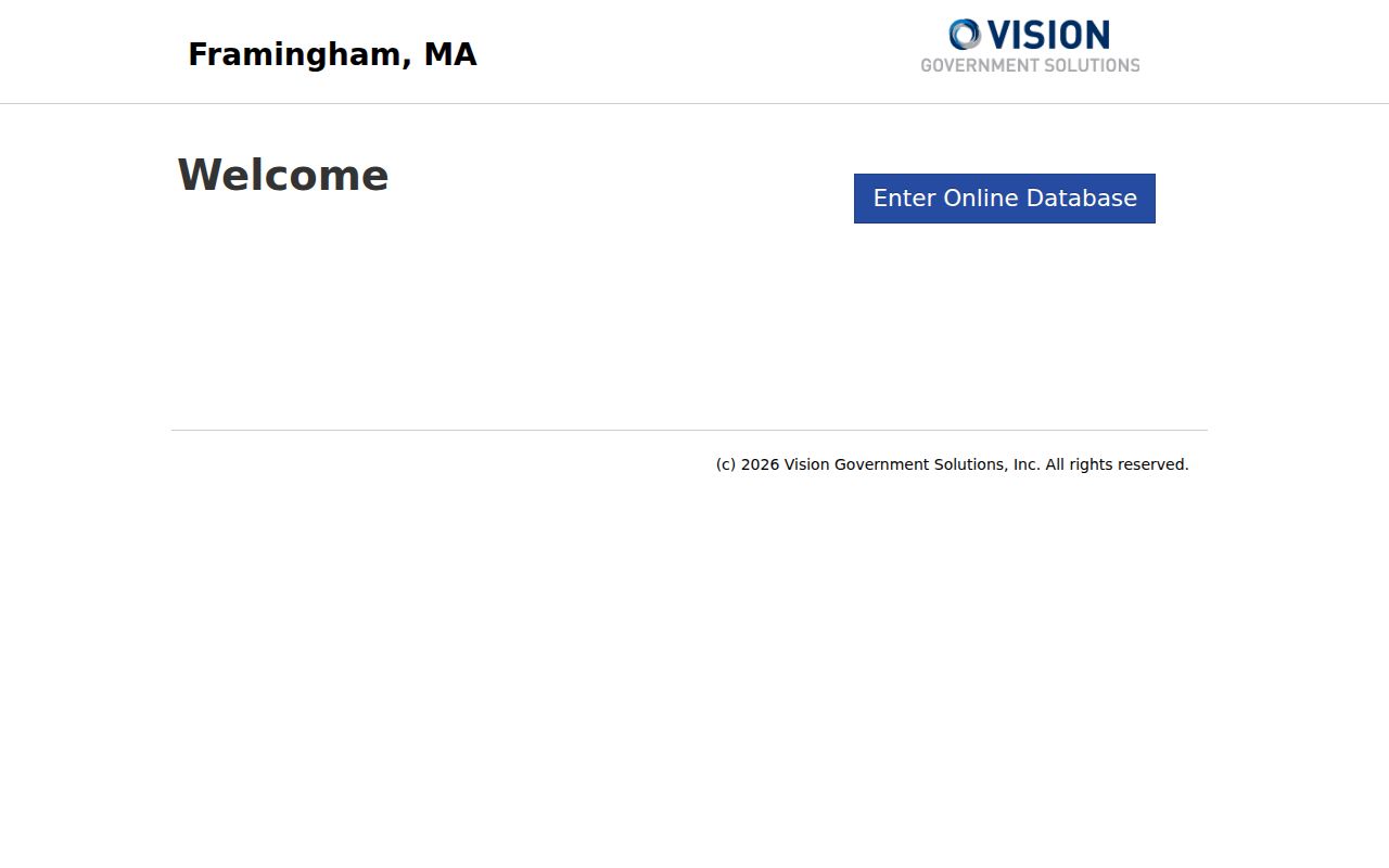 Framingham residents directory assessor search for parcel records